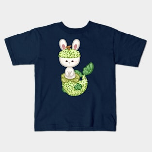 Bunny Melon Mermaid Kids T-Shirt